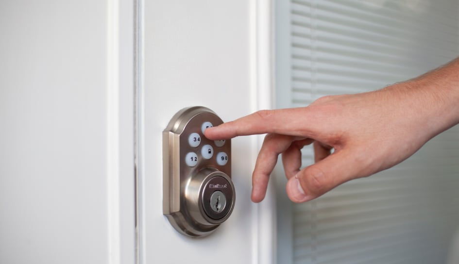 ADT smartlock on a Des Moines home